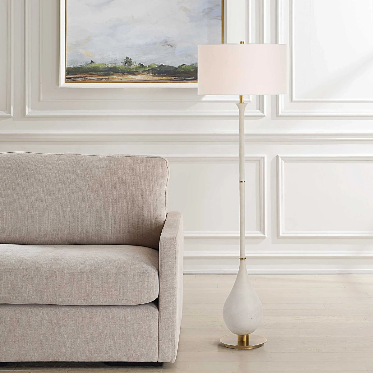 Ivory Floor Lamp