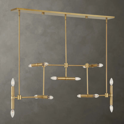 14 Light Modern Linear Pendant