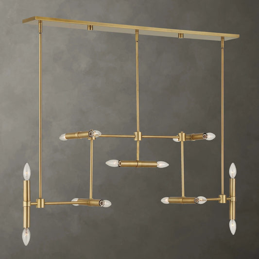 14 Light Modern Linear Pendant