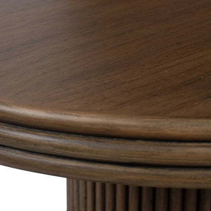 Tier Oval Walnut Side Table