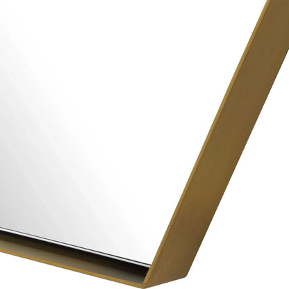 Brass Hexagon Mirror