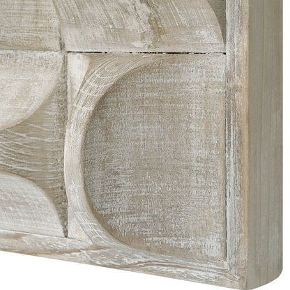 3D Scooped Wood Wall Panel