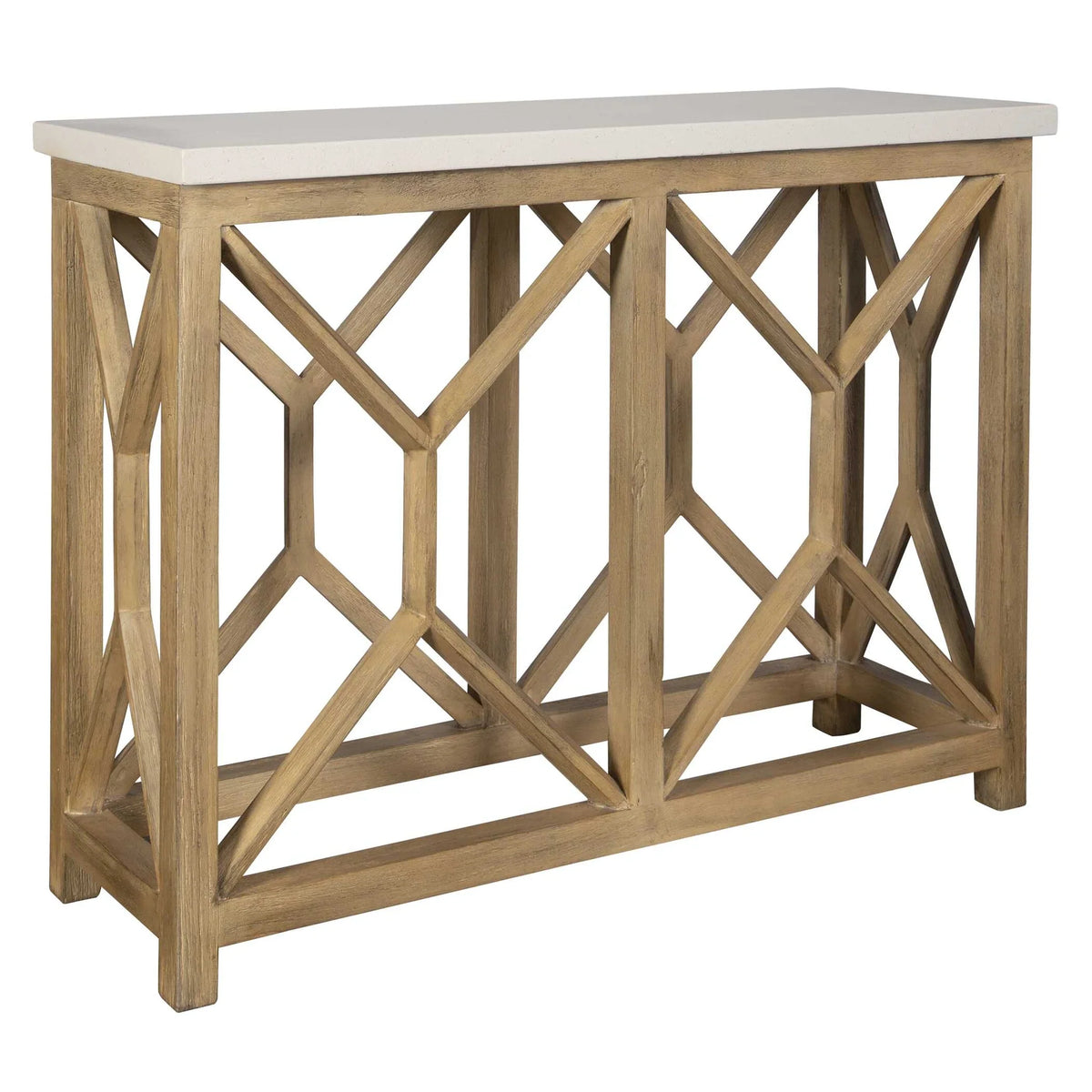 Ivory Stone Console Table