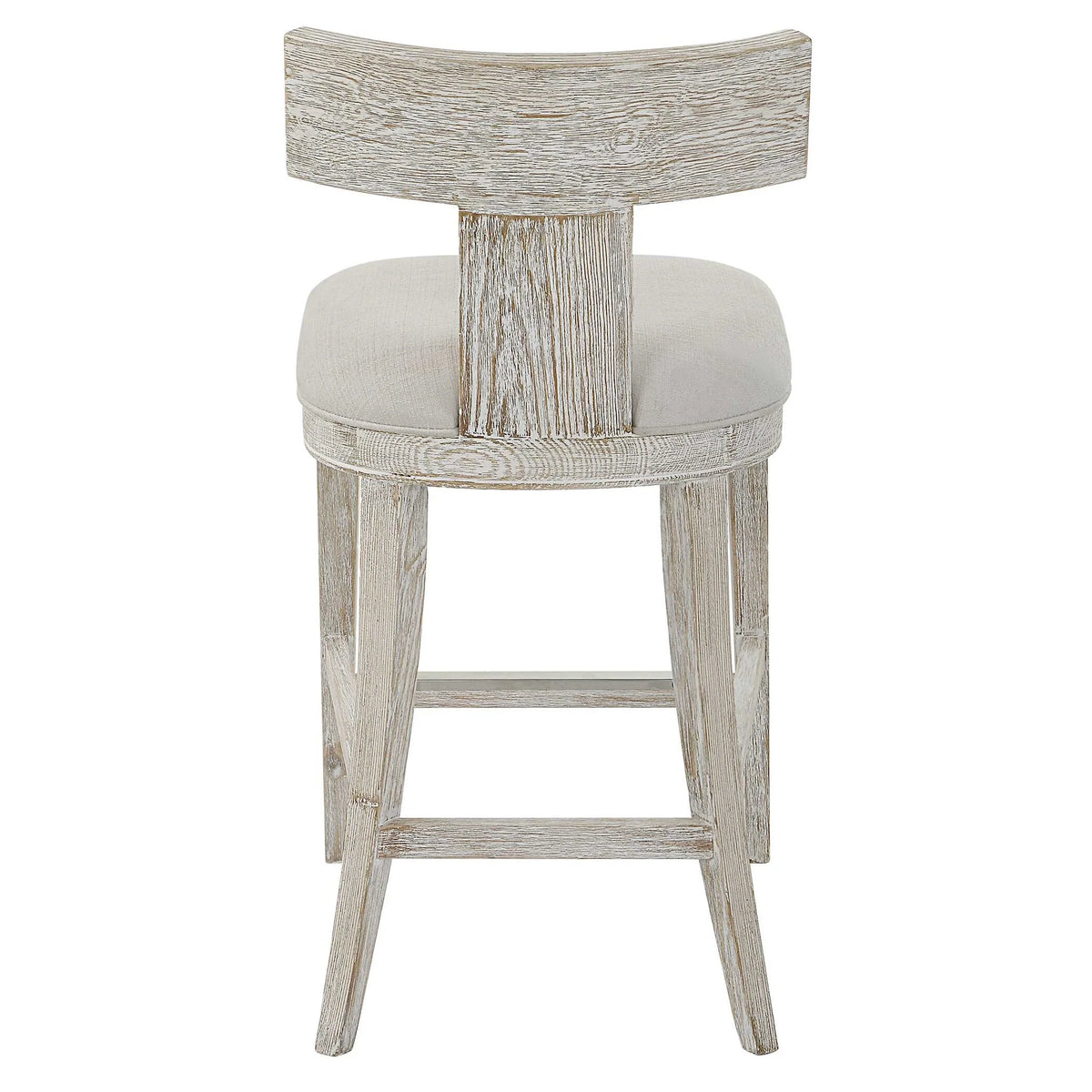 Whitewashed Wood Counter Stool