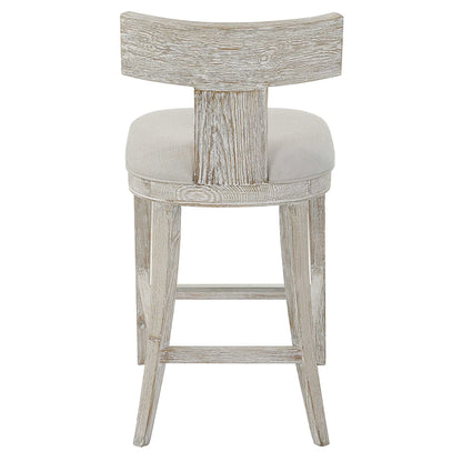 Whitewashed Wood Counter Stool