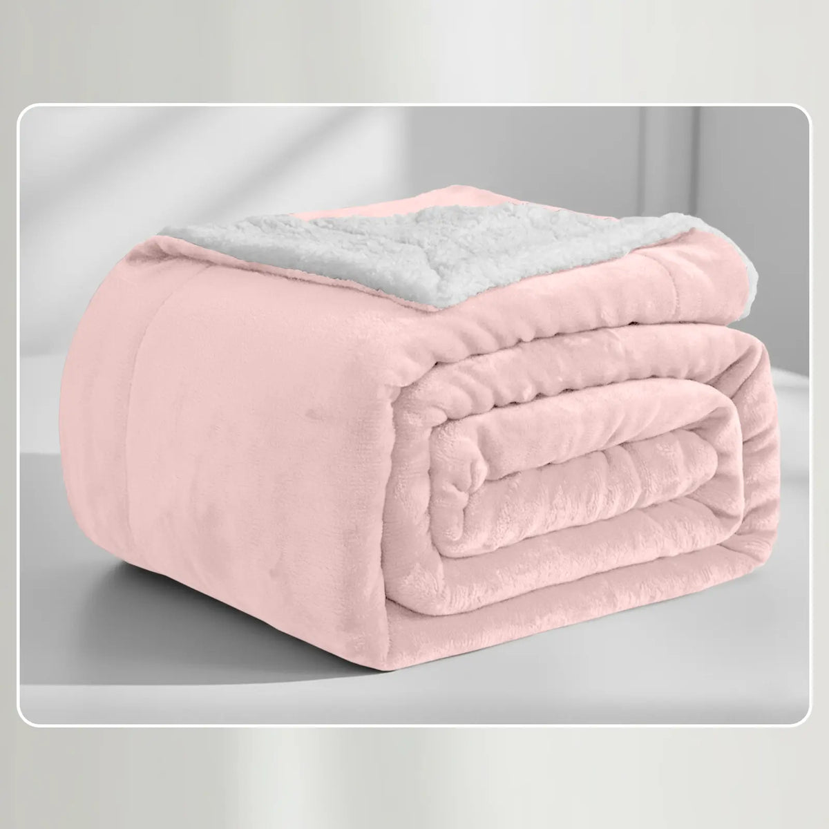Soft Sherpa Fleece Throw Blankets - Dual-Layer Design with 230 GSM Fleece, 180 GSM Sherpa for Lightweight Warmth, Ideal for Relaxing Nights, Bed Layering; Available in Twin, Queen, King, Throw Sizes