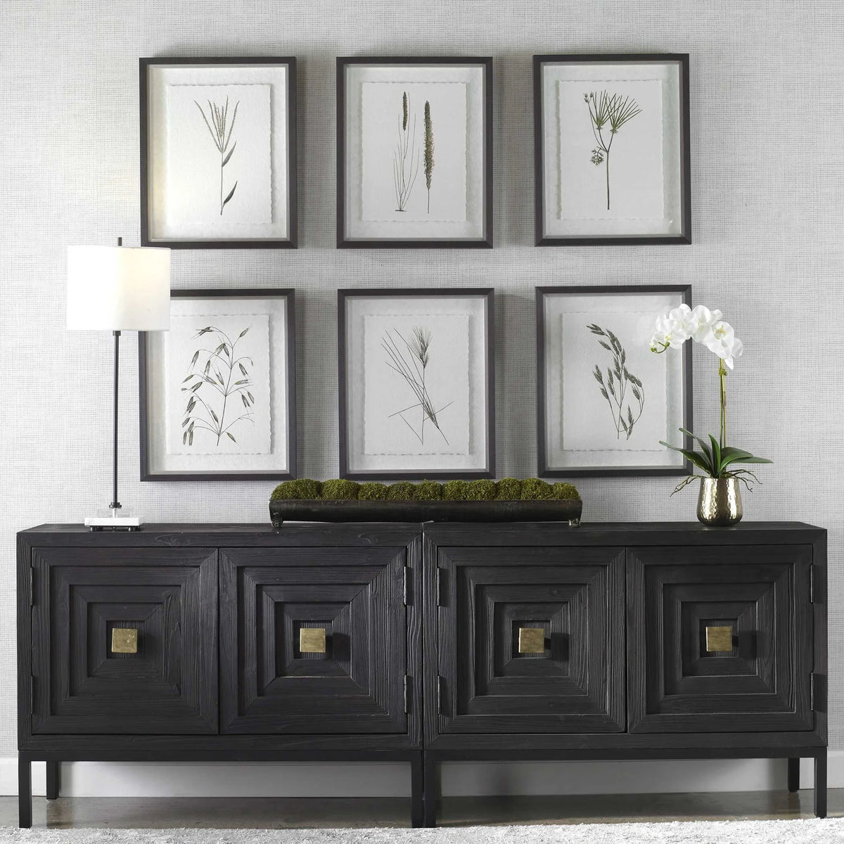 Botanical Framed Prints, Set of 6