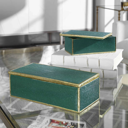 Emerald Green Boxes Set/2