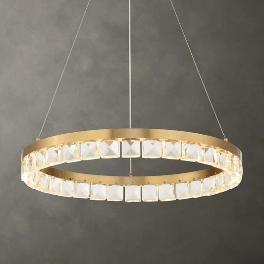 Round Crystal LED Chandelier