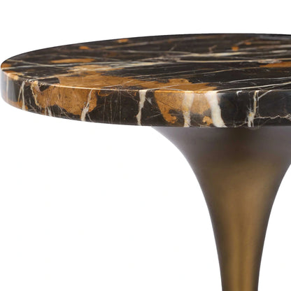 Dark Marble Drink Table