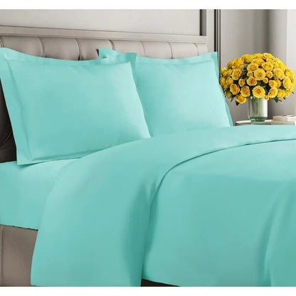Double-Brushed Duvet Cover Set | Hidden Zipper & Corner Ties, Pillow Shams Included | 18 Colours, Twin to King