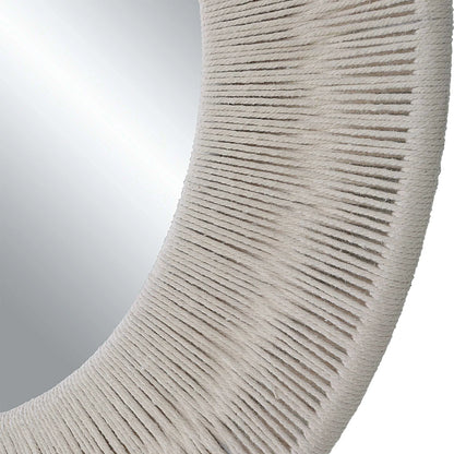 Rope-Wrapped Round Mirror