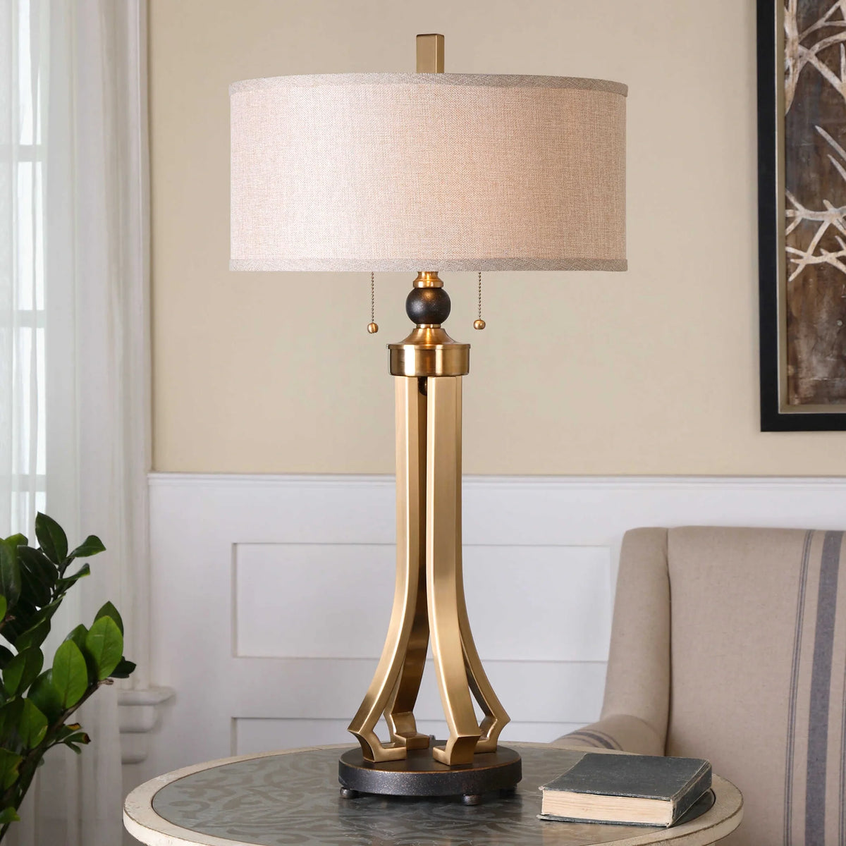 Brushed Brass Table Lamp