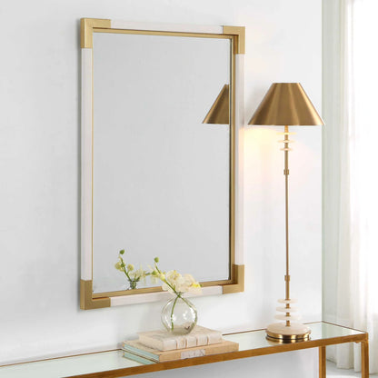 White & Gold Mirror