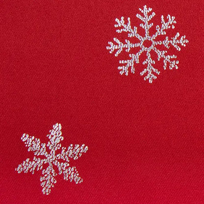 Deconovo's Red Snowflake Blackout Curtain Set – 2 Thermal Insulated Drapes for a Holiday Ambiance in Bedroom & Living Room