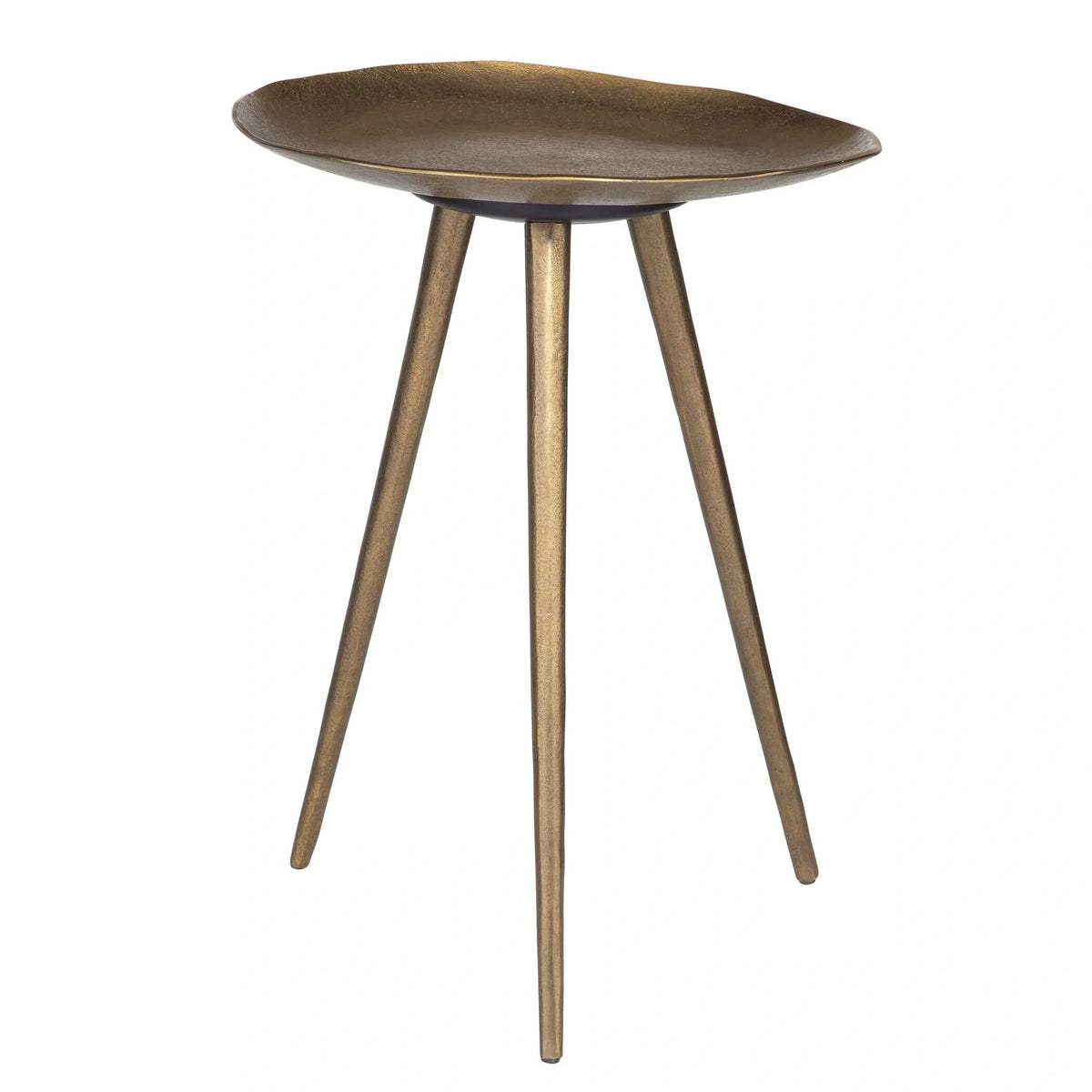 Antique Brass Accent Table