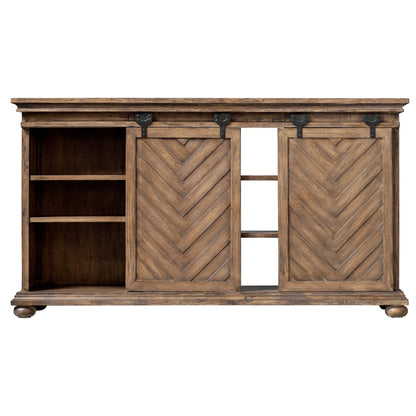 Barn Door Media Console