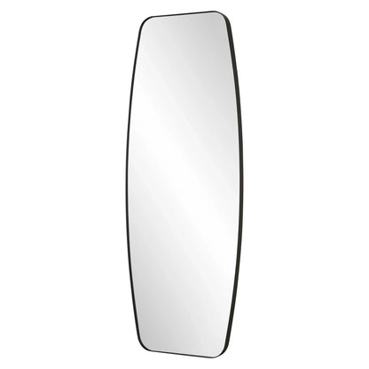 Curved Black Dressing Mirror