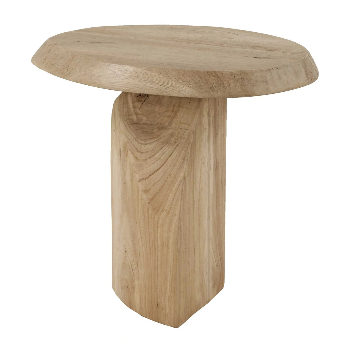 Reclaimed Oak Round Side Table