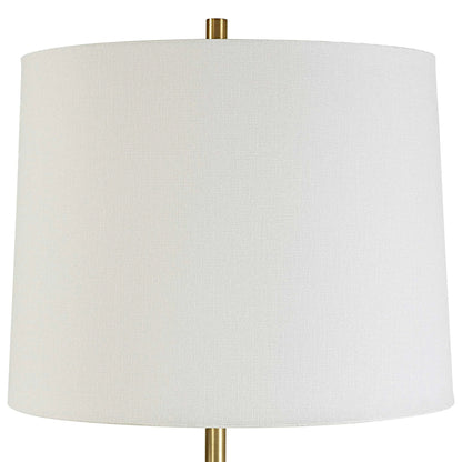 Aged Blue Buffet Lamp