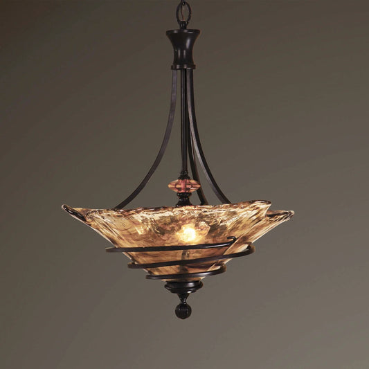 3 Light Oil Rubbed Bronze Pendant