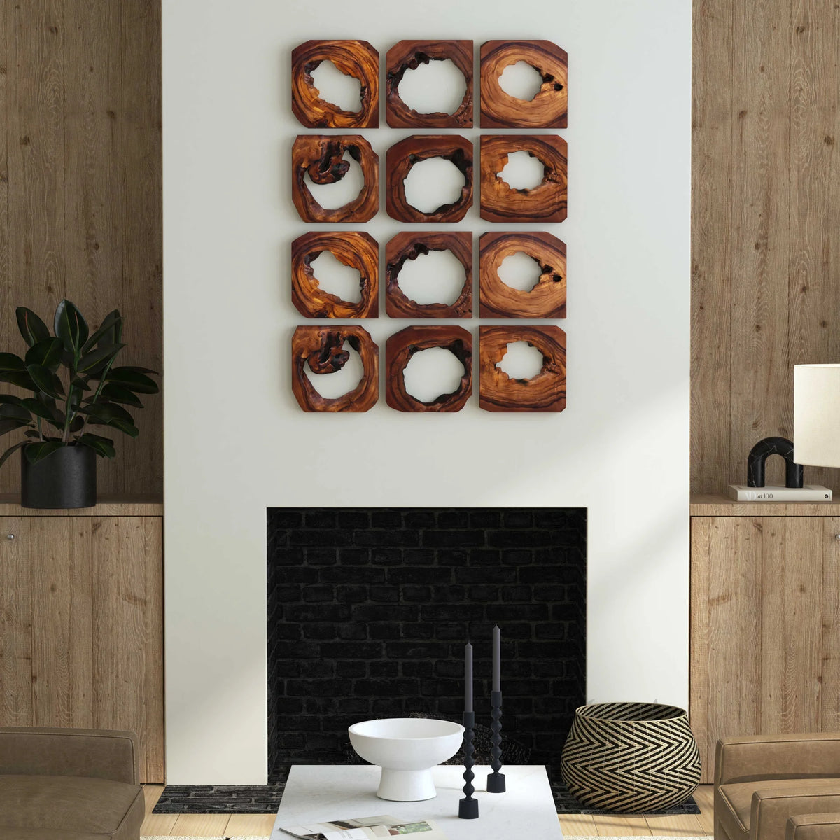 Wood Wall Art Set/6