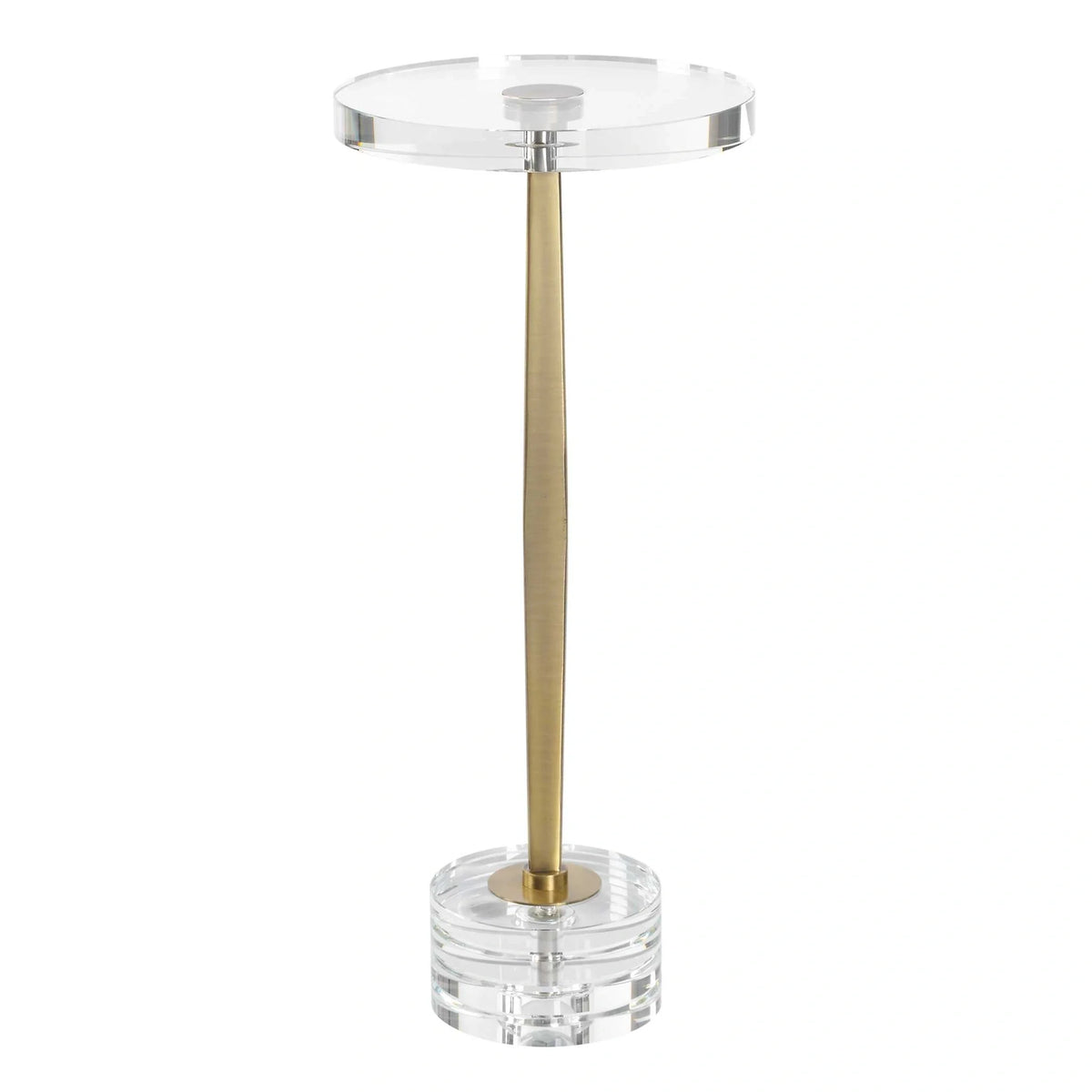 Ribbed Crystal Drink Table