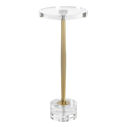 Ribbed Crystal Drink Table