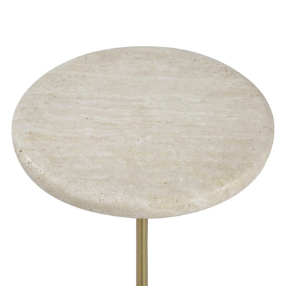 Travertine Drink Table