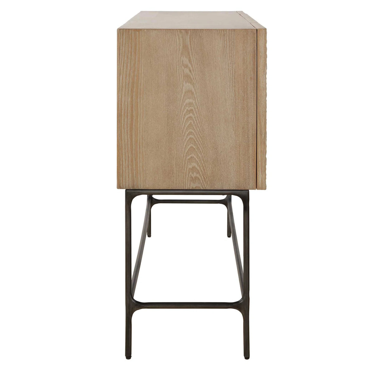 4 Door Elm Wood Cabinet