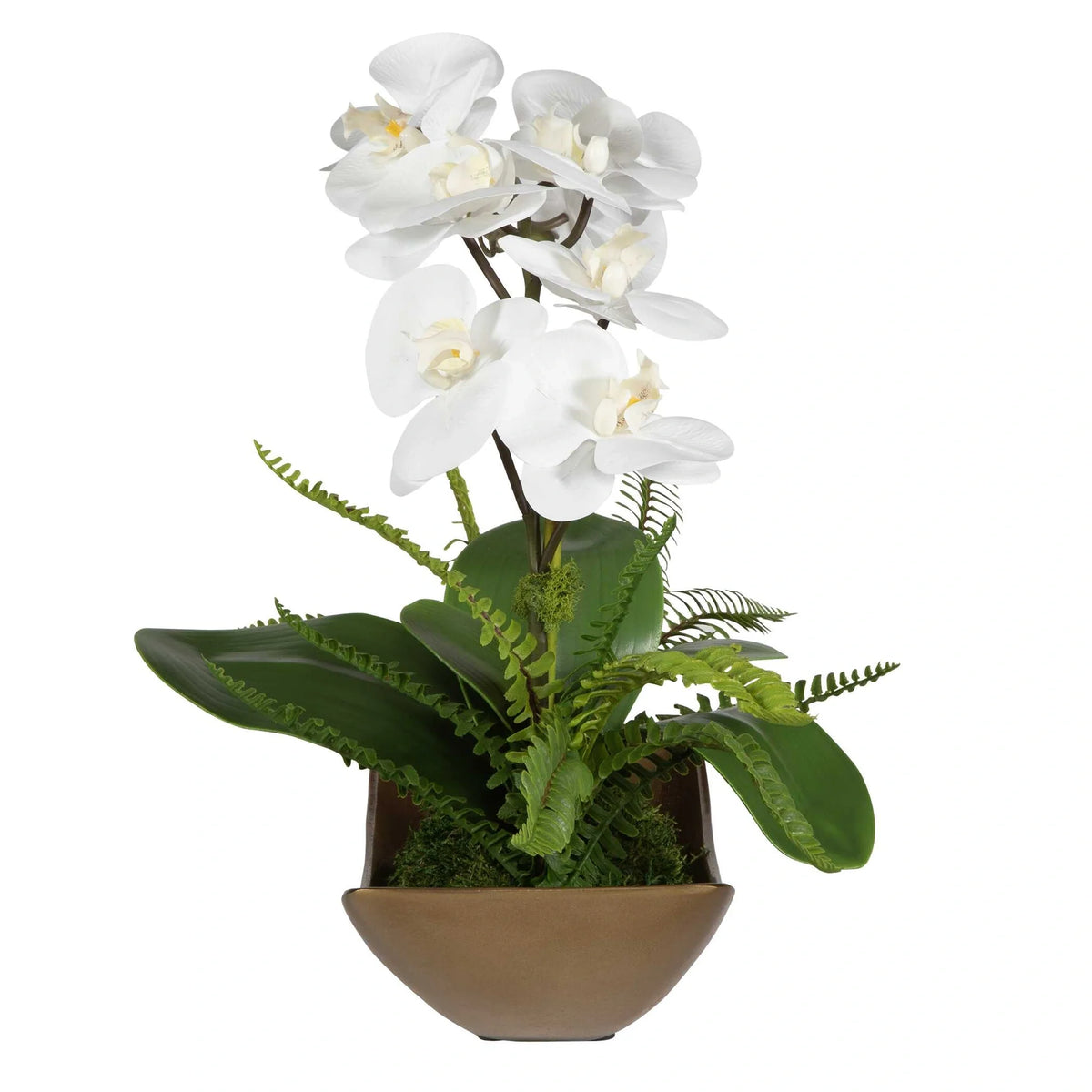Brass Orchid Centerpiece