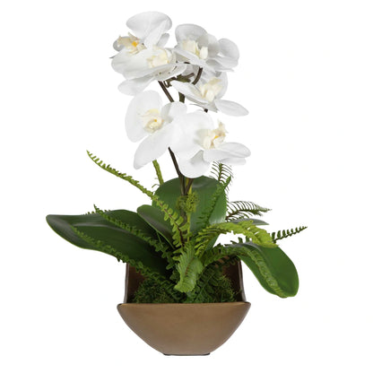 Brass Orchid Centerpiece