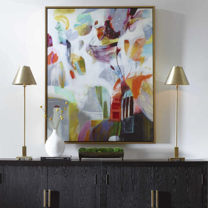 Satin Black Buffet Lamp