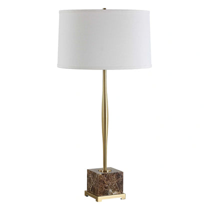Thin Brass Table Lamp