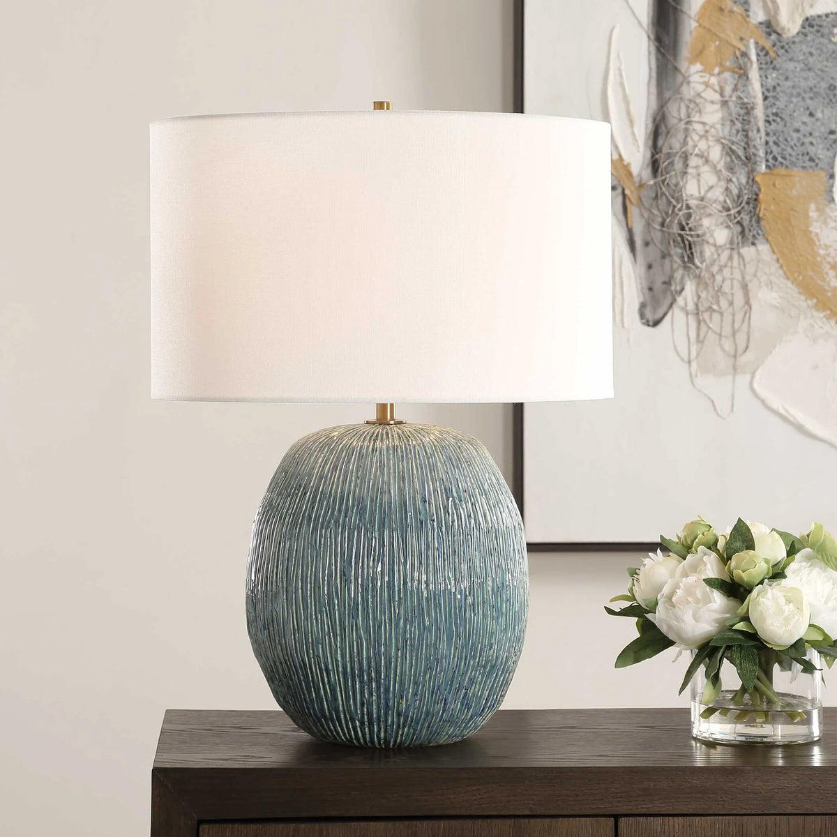 Textured Ceramic Table Lamp