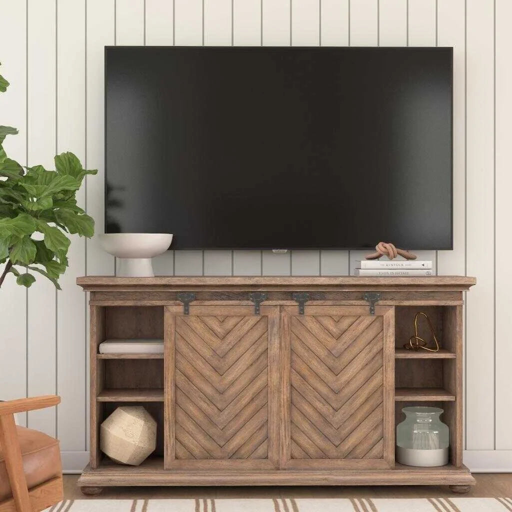 Barn Door Media Console