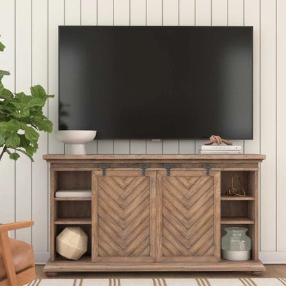 Barn Door Media Console