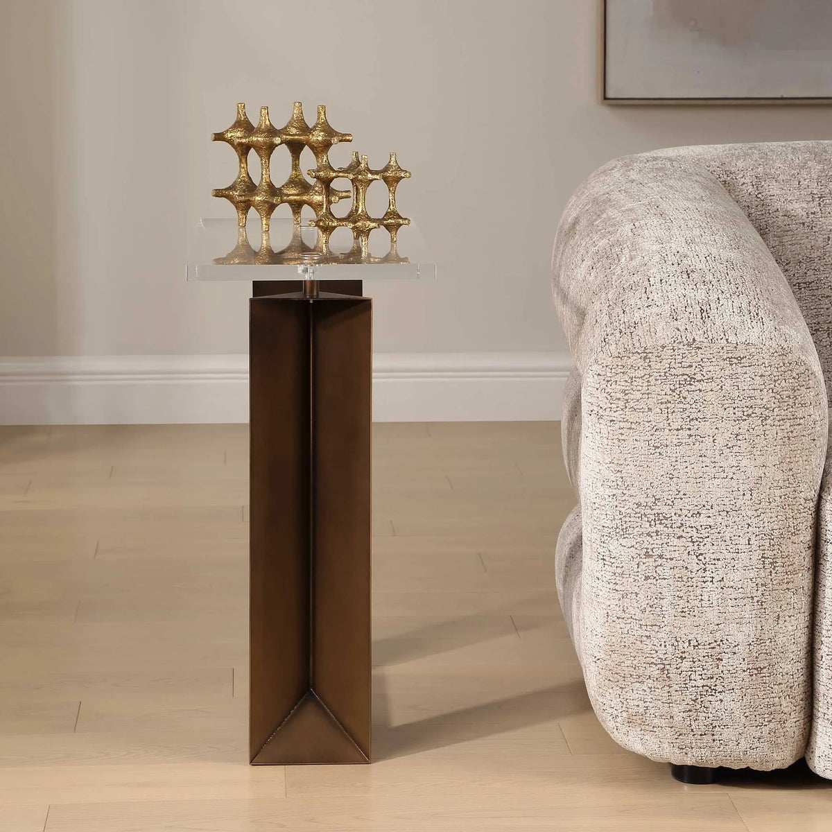 Modern Bronze Side Table