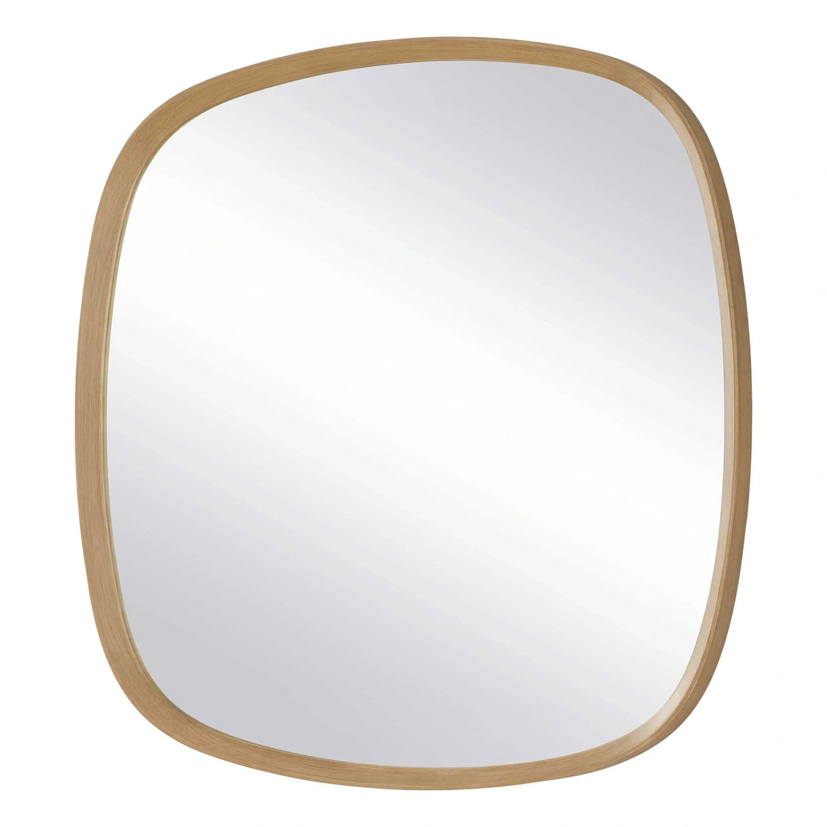 Aged Pinewood Round Mirror