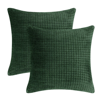 Elevate Your Home Decor with Deconovo's Luxurious Corduroy Stripe Throw Pillow Covers - Set of 2