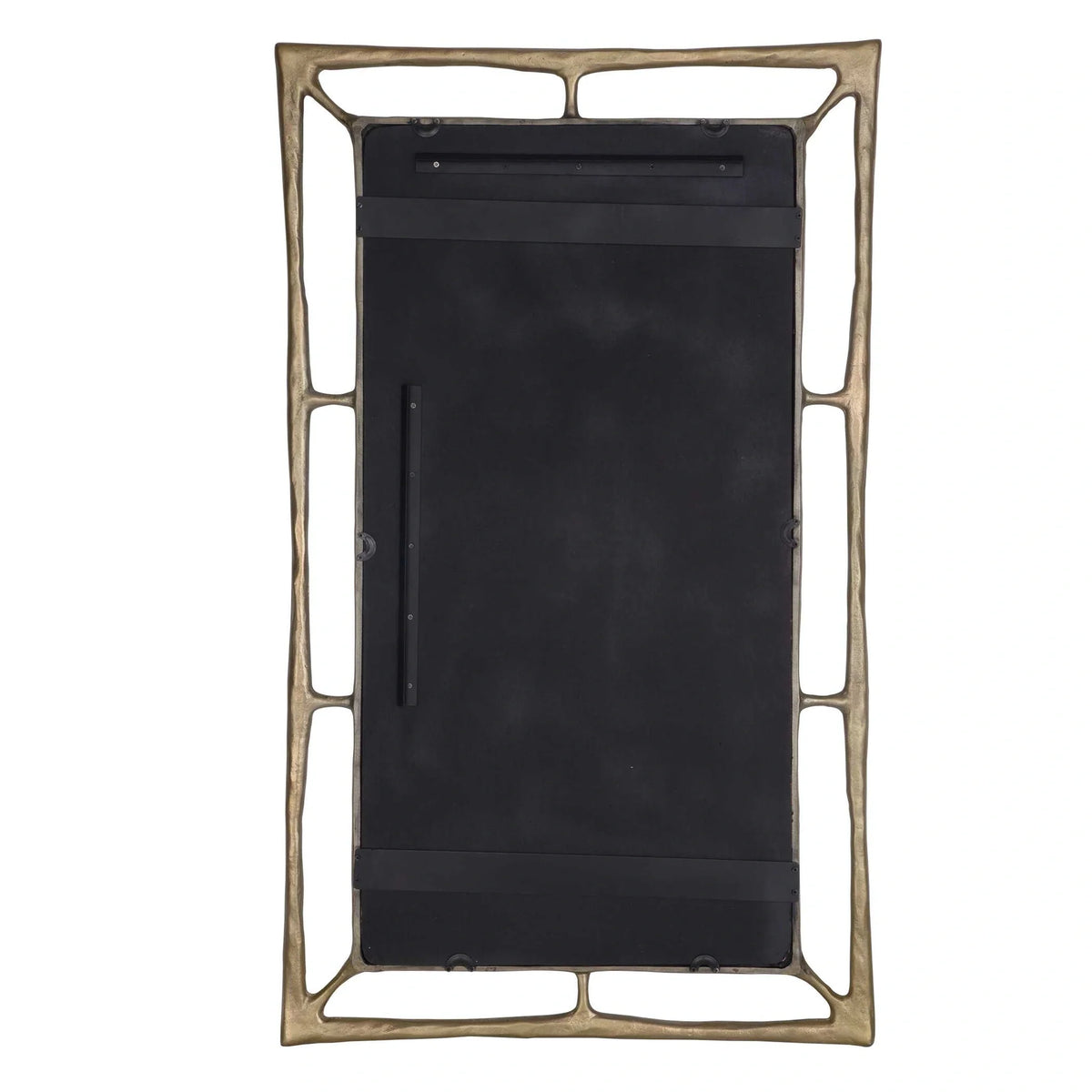 Hammered Brass Rectangle Mirror