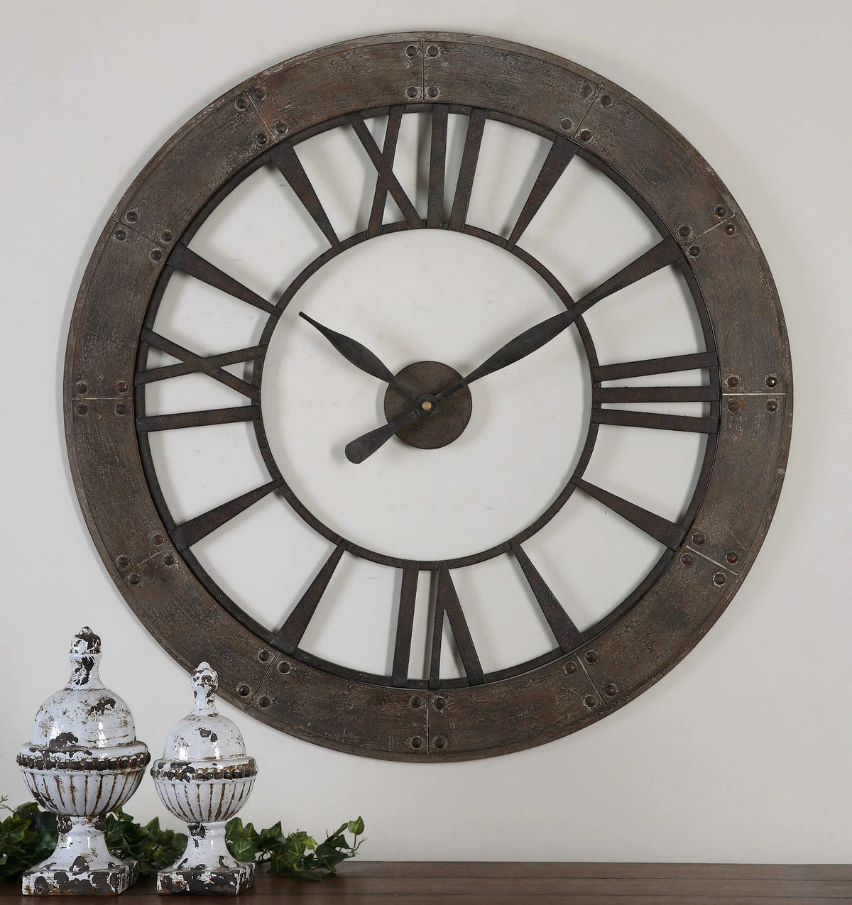 Rustic Bronze Wall Clock