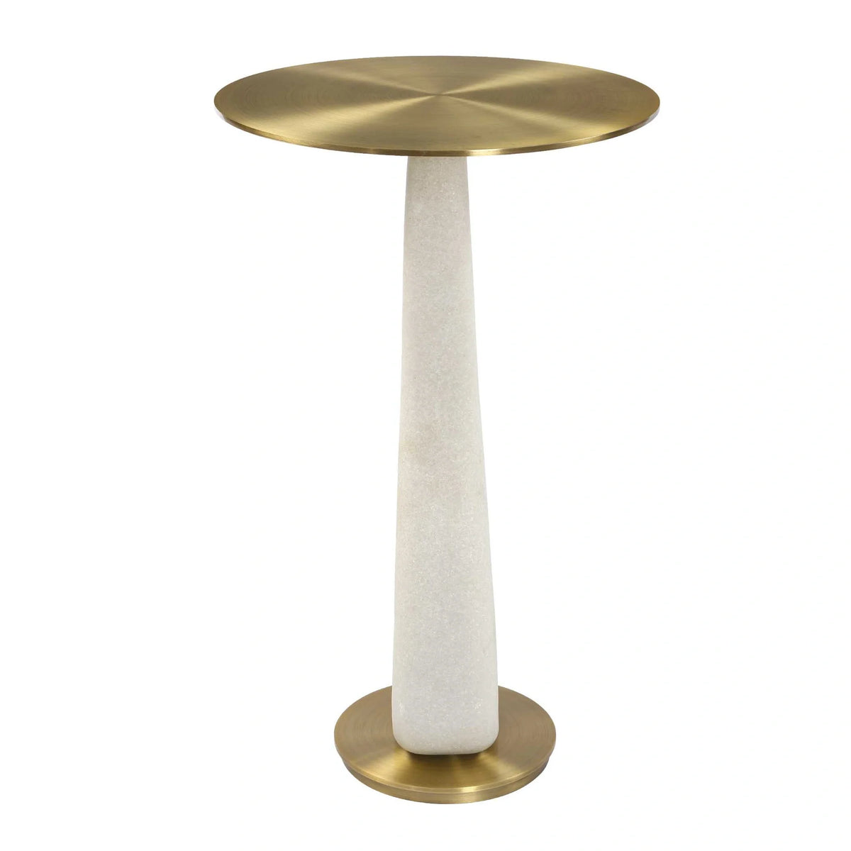 Modern Brass Accent Table