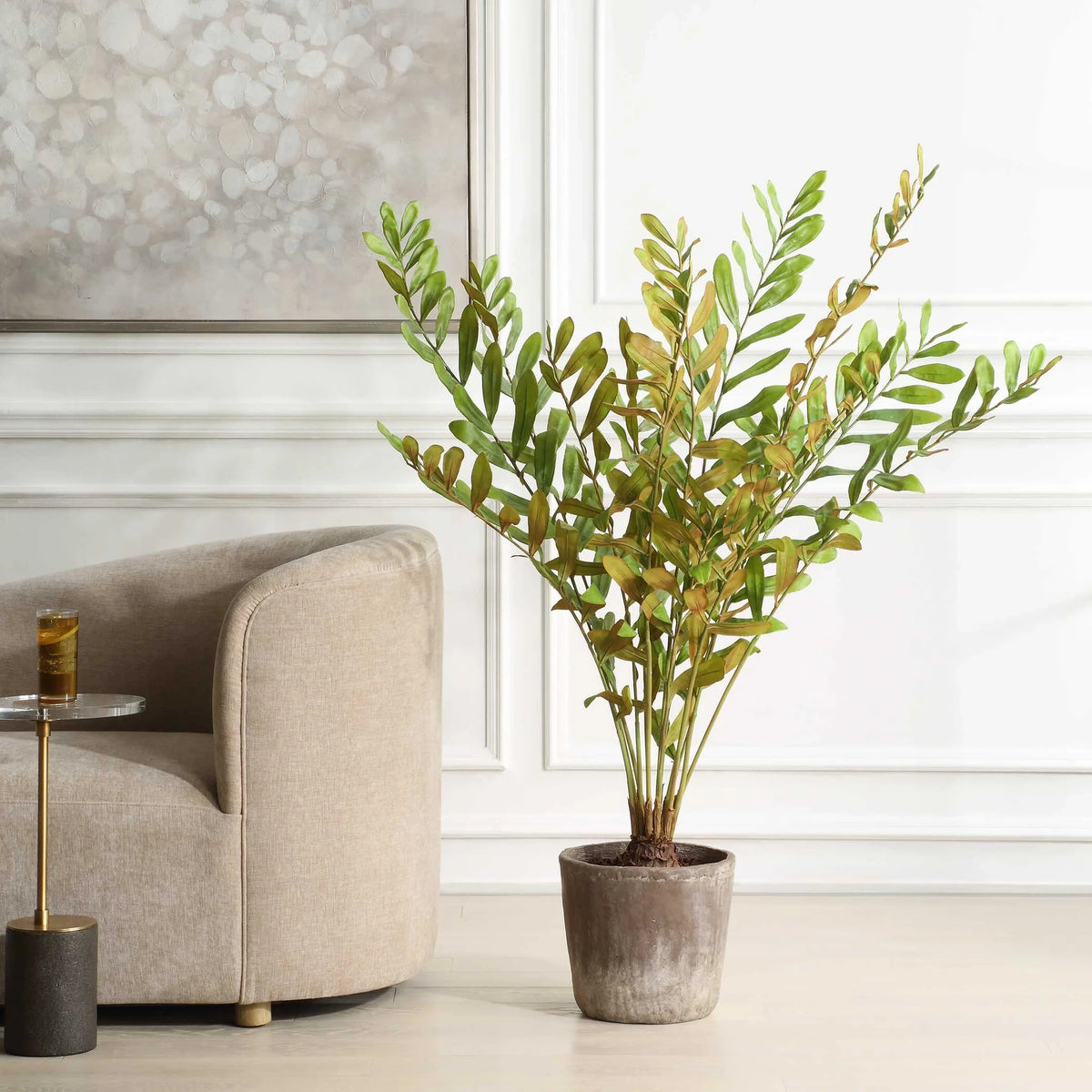 Palm Accent In Planter