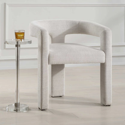 Sculptural Fabric Dining Chair
