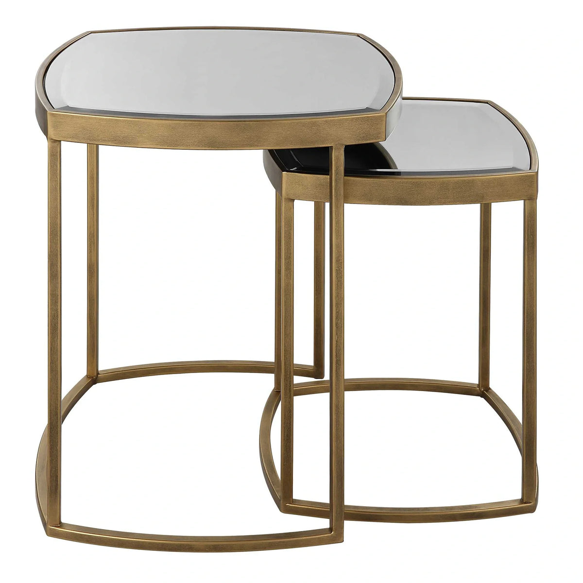 Gold Nesting Tables Set Of 2