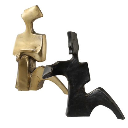 Bronze Gold Sculpture Set/2