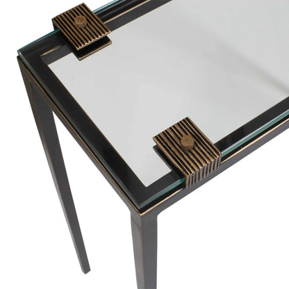Glass Top Accent Table