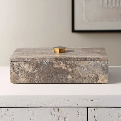 Travertine Stone Box