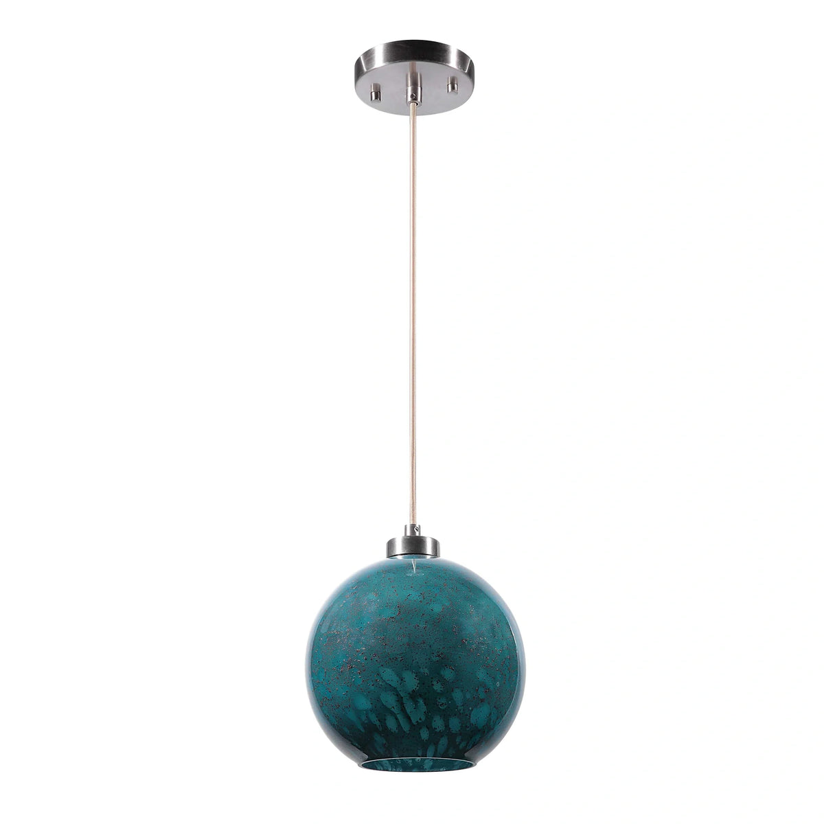 Aqua Stone Glass Mini Pendant